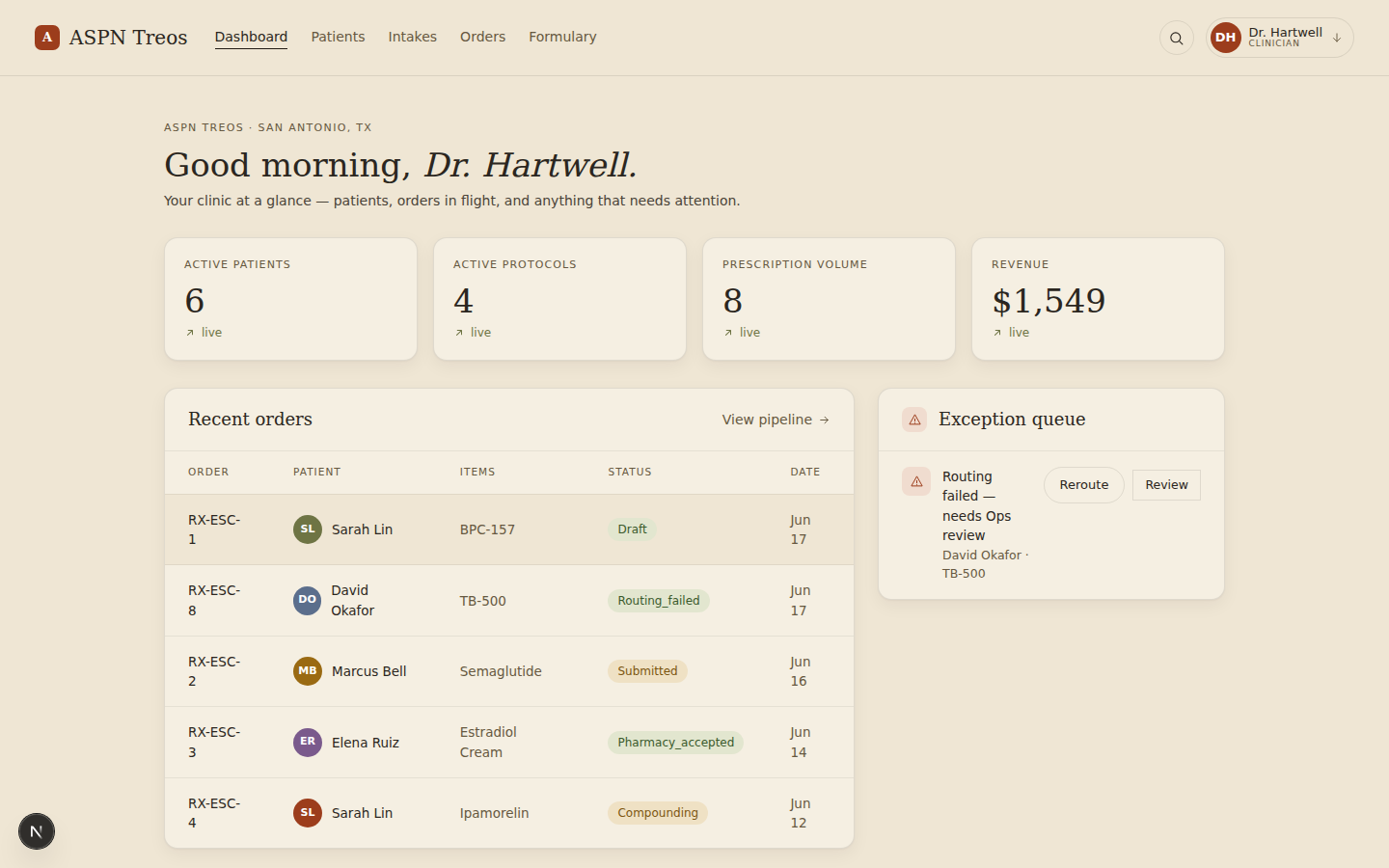 HIPAA compounding-pharmacy platform